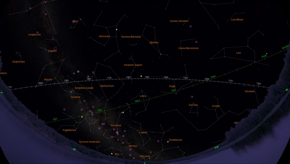 our sky - 9:45 pm on the July 3rd, 2026